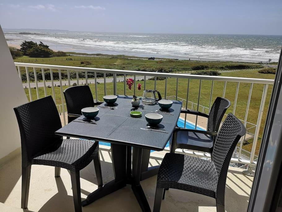 Appartamento Beau T2 face à l ocean vue exceptionnelle Guidel Esterno foto