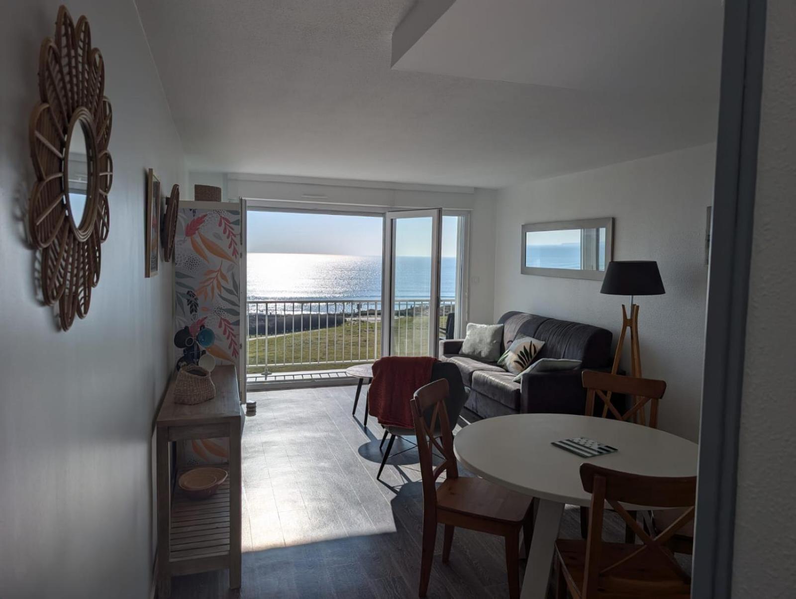 Appartamento Beau T2 face à l ocean vue exceptionnelle Guidel Esterno foto